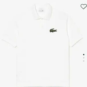 Unisex Loose Fit L.12.12 Piqué Polo Big Croc White Lacoste Size XXL BNWT